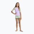 Dětské plavecké tričko ROXY Active RG Lycra XMGB oil green letter up 2