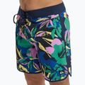 Pánské koupací šortky Quiksilver Surfsilk Scallop 18" dark navy interact floral 7