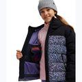 Dětská snowboardová bunda ROXY Snowyhill Printed Puffy true black wildin out rg 5