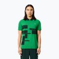 Tenisová polokošile Lacoste DH2568 fluorine green/sinople