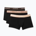 Boxerky Lacoste 5H3401 3 páry black/biscuit/baguette