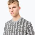 Pánské tričko  Lacoste TH2831 silver chine/black 4