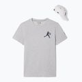 Pánské tenisové tričko Lacoste TH1044 silver chine/navy blue