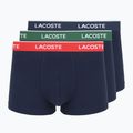 Pánské boxerky Lacoste 5H12997 3 páry navy blue/green/red/navy blue