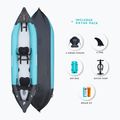 Nafukovací kajak pro 2 osoby AQUADESIGN Koloa 360 cm blue/black