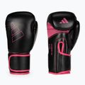 Boxerské rukavice Adidas Hybrid 80 černo-růžové ADIH80