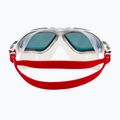 Plavecká maska Aquasphere Vista bílá/stříbrná/zrcadlově červená titanová MS5050915LMR 5