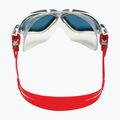 Plavecká maska Aquasphere Vista bílá/stříbrná/zrcadlově červená titanová MS5050915LMR 9