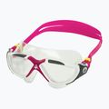 Plavecká maska Aquasphere Vista white/raspberry/lenses clear 2