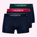 Boxerky Lacoste 5H3401 3 pary navy blue/green/red/navy