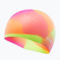 Dětská plavecká čepice TYR Tiedye Silicone Multicolor Jr yellow/pink/orange 3