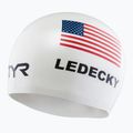 Plavecká čepice TYR Ledecky Silicone white 3