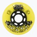 Kolečka na kolečkové brusle FR Skates Street Invaders Wheels 80mm/84A X4 yellow/black