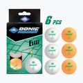 Míčky na stolní tenis  Donic-Schildkröt 1-Star Elite Poly 40+ 6ks white/orange