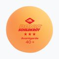 DONIC Schildkröt 3-Stars Avantgarde ball Poly 40+3 ks, oranžová 608338 2