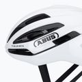 Cyklistická helma ABUS Taipan shiny white 7