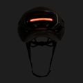 Cyklistická helma ABUS Taipan LED graphite silver 9