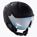 Lyžařská helma Alpina Attelas Visor QVM black matt/silver