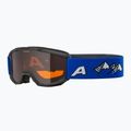 Dětské lyžařské brýle Alpina Piney black/ blue matt/ orange