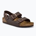Sandály BIRKENSTOCK Milano BF Regular dark brown