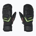 Dětské lyžařské rukavice LEKI WCR Team 3D Junior Mitt black/ ice lemon 4