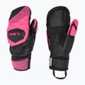 Dámské lyžařské rukavice  LEKI WCR Venom SL 3D Mitt black/ pink