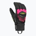 Lyžařské rukavice LEKI WCR Core TR black/neon pink/neon yellow 2