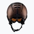 Lyžařská helma CASCO SP-2 Carbonic Visor hnědá 07.3733 3