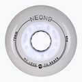 Kolečka na inline brusle Powerslide Neons LED 72 mm/85A 4 pcs. white