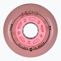 Kolečka na inline brusle Powerslide Neons LED 72 mm/85 A 4 pcs. rose