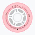 Kolečka na inline brusle Powerslide Neons LED 84 mm/85A 4 pcs. rose