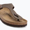 Nazouváky BIRKENSTOCK Gizeh Birkibuc Narrow mocca 7