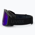 Lyžařské brýle  UVEX G.gl 3000 TO black matt/mirror blue/lasergold lite/clear 4