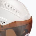 Dámská lyžařská helma UVEX Hlmt 600 visor bílá 56/6/236/50 6