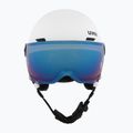 Dětská lyžařská helma UVEX Rocket Visor Jr white/black matt/mirror blue/smoke 2