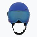 Dětská  lyžařská helma  UVEX Rocket Visor Jr blue matt/mirror blue/smoke 2