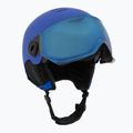 Dětská  lyžařská helma  UVEX Rocket Visor Jr blue matt/mirror blue/smoke 9