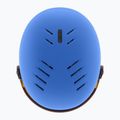 Dětská  lyžařská helma  UVEX Rocket Visor Jr blue matt/mirror blue/smoke 4
