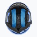 Dětská  lyžařská helma  UVEX Rocket Visor Jr blue matt/mirror blue/smoke 5