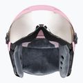 Dětská  lyžařská helma  UVEX Rocket Visor Jr pink confetti matt/mirror silver/lasergold lite 3