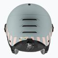 Dětská  lyžařská helma  UVEX Rocket Visor Jr rhino/blush matt/mirror silver/lasergold lite 3