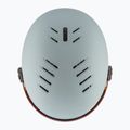 Dětská  lyžařská helma  UVEX Rocket Visor Jr rhino/blush matt/mirror silver/lasergold lite 5