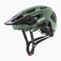 Cyklistická helma UVEX React MIPS moss green/black matt 6