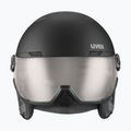 Lyžařská helma UVEX Wanted Visor Pro V black/silver matt 2