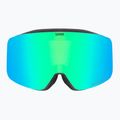 Dětské lyžařské brýle UVEX Pwdr FM black matt/mirror green yellow clear 2