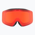 Dětské lyžařské brýle UVEX Pwdr FM black matt/mirror red orange clear 2