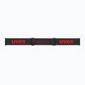 Dětské lyžařské brýle UVEX Pwdr FM black matt/mirror red orange clear 4