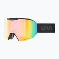 Lyžařské brýle  UVEX Evidnt Attract S V + case black matt/mirror rainbow clear 6