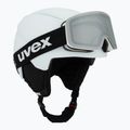 Dětská lyžařská helma UVEX Viti Set + lyžařské brýle Speedy Pro white matt/mirror silver/green/clear 9
