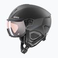 Lyžařská helma UVEX Wanted Visor Pro V black matte